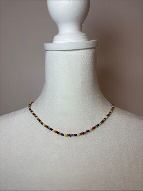 Colorful Seed Bead Necklace - Multicolor